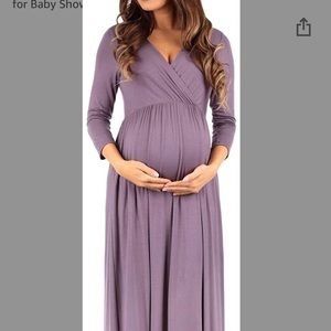 Maternity maxi dress